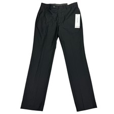 Calvin Klein Mens X Slim Fit Performance Stretch Solid Dress Pants Black 33x32