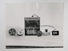 Spy Equipment Microphones Bugging FM Wireless Mike Eagle Japan 1966 VTG Photo