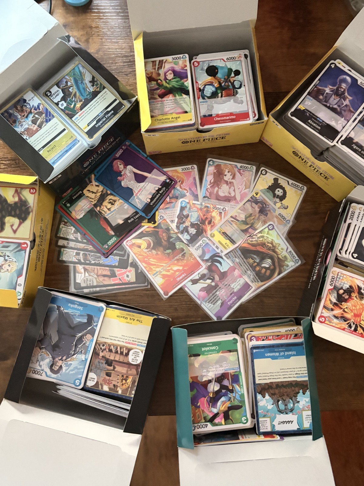 One Piece Bulk Bundle 250 Cards 15 Rares & 5 SR Guaranteed (NO DUPLICATES on SR)