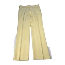 Vtg 70s Golf Pants Mens Sansabelt by Jaymar Ruby Yellow Leisure Disco 38/34