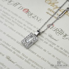 Chopard Happy Diamonds 18ct White Gold 0.3ct Diamond Necklace Ref: 79/6729/0-...