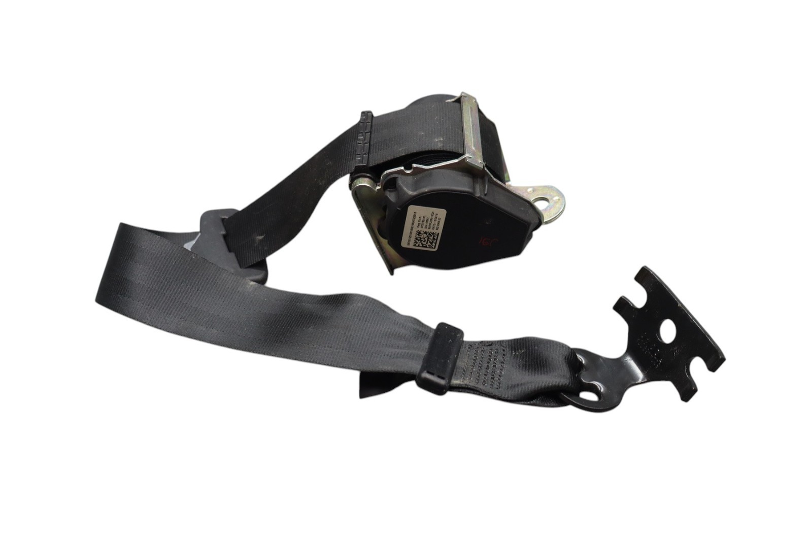 14-21 Maserati Quattroporte Rear Center Middle Seat Belt Retractor Black Oem