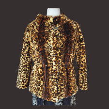 Giacca maculata di vera pelliccia - castorino - Fur Leopard Print Jacket