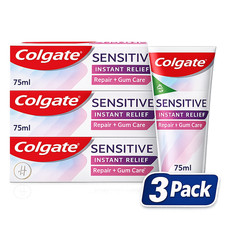Colgate Sensitive Instant Relief Repair + Gum Care Toothpaste 75ml - Pack of 3