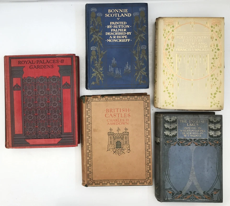 1907-16 COLLECTION OF 5  TOPOGRAPHY BOOKS Royal Palaces  Lakes COLOUR PLATES - Image 4 of 4