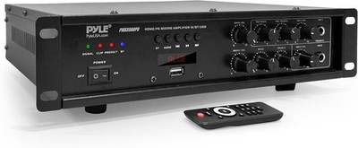 Pyle PMX3500PH 500W Bluetooth PA Mixing Amplifier USB AUX Mic Optical Input 70V