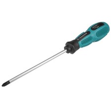  2 Phillips Screwdriver 6 Inch Round Shaft Non Slip Comfortable Handle New