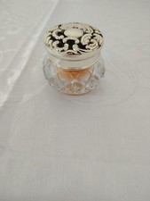 Vintage AVON Moonwind Cream Sachet Glass Jar with Lid