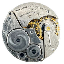 Vintage 16s 1933 Elgin Montgomery 7 Jewel Mechanical Pocket Watch Movement 291