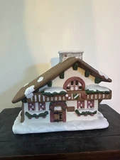 Vintage Partylite Edelweiss Tea Light House Candle Holder 