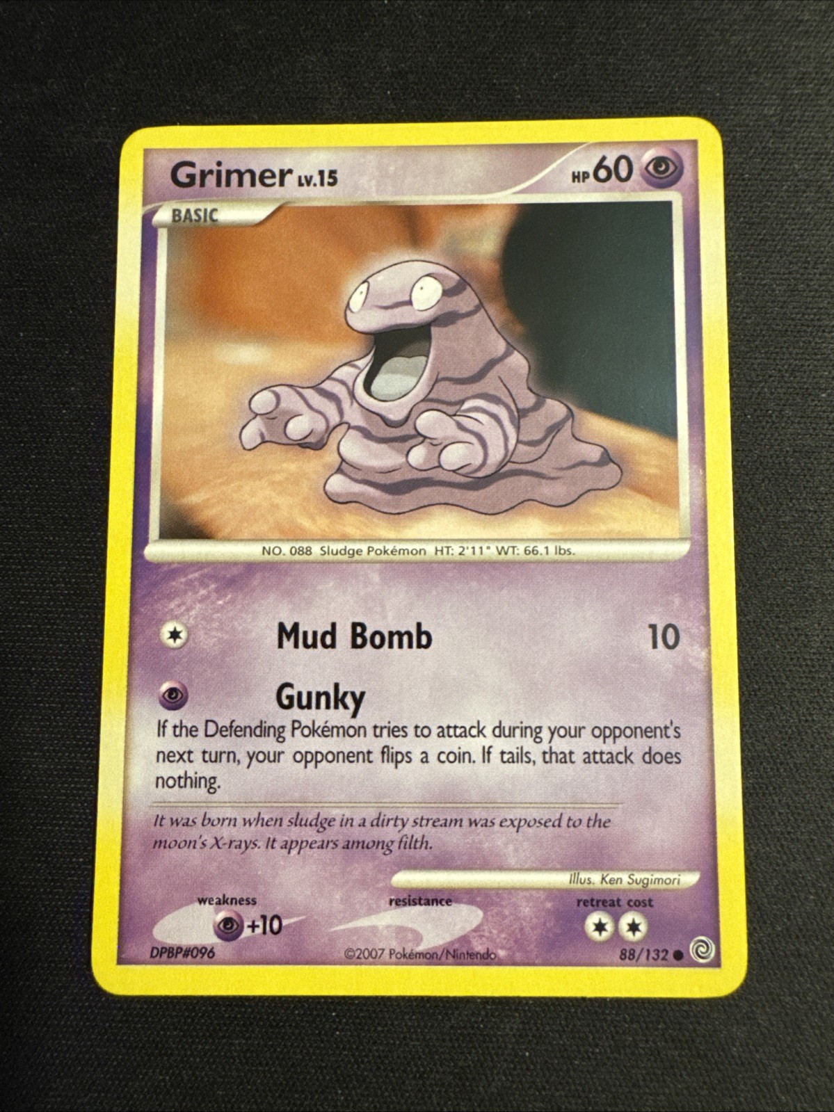 2007 Pokemon Secret Wonders Grimer #88/132