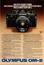 Olympus OM-2 Everything we Know into this one Vintage Print Ad 1979