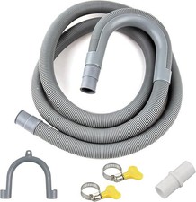 5m Washing Machine Drain Hose Extra Long Waste Pipe Universal Fit Strong Design