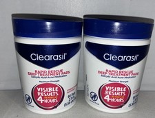 Lot Of 2-Clearasil Rapid Rescue Deep Treatment Pads, 90 Count Each