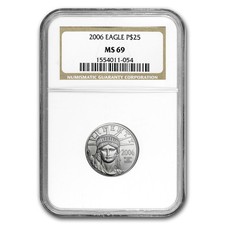 2006 1/4 oz American Platinum Eagle MS-69 NGC 2028.96 per troy oz