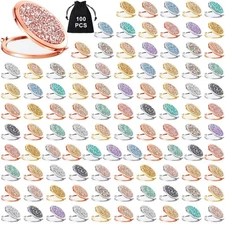 Cindeer 100 Pcs Small Compact Mirror Folding Pocket Makeup Round Hand Held Co...