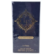 Khadlaj La Fede Oud For Victory EDP Spray for Unisex 3.4 oz - New Damaged Box