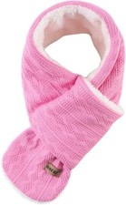 Kids Scarf, Fleece Warm Knitted, Girls Boys Toddler, Cold Weather Neck Warmer