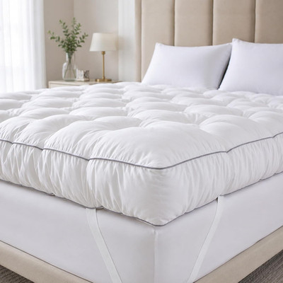 SHOUREN 5 Inch Memory Foam Mattress Topper Queen for Back Pain Relief, Extra Thi