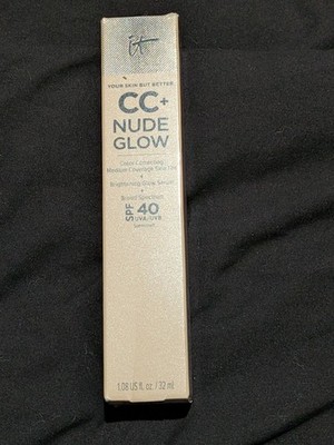 It Cosmetics CC+Nude Glow Medium Coverage Skin Tint Shade Neutral Tan Retail $47