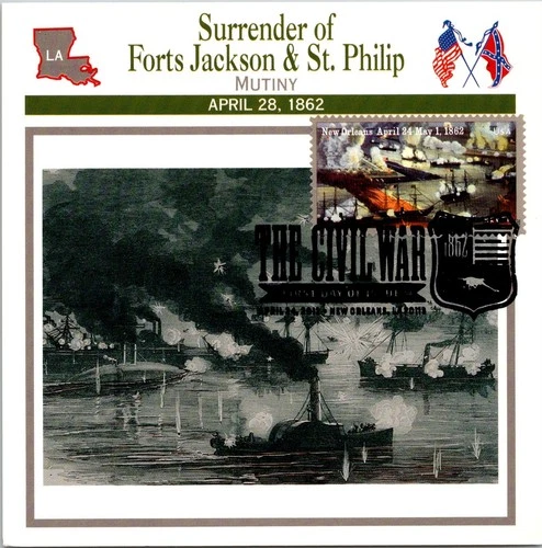 Dr Jim Stamps Maximum Card New Orleans 1862 Forever The Civil War Fdc