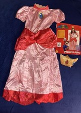 Rubie's Super Mario Princess Peach Costume Girls Size Large 12-14