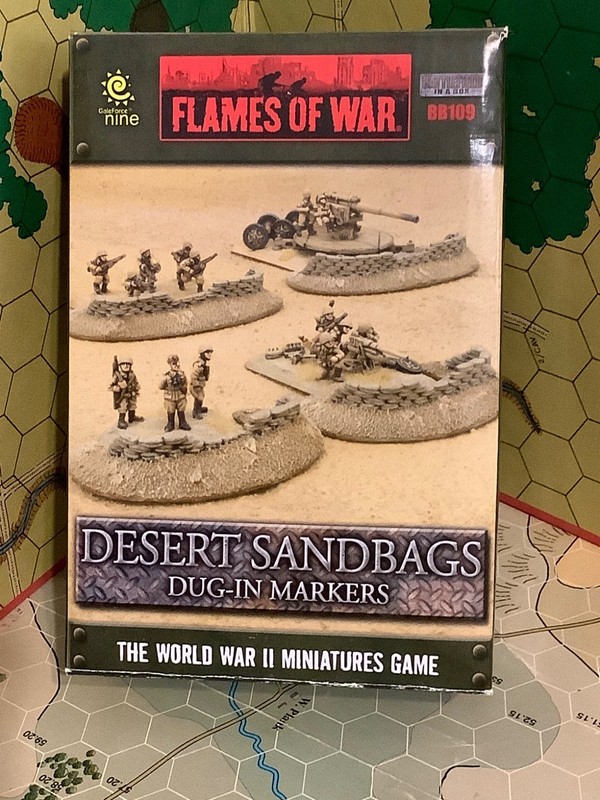 Desert SANDBAGS Dug-IN Markers WWII BB109 15mm terrain WWII 8th DAK Flames War