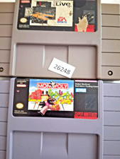 Monopoly & NBA Live 96   super Nintendo family  games SNES     bc14 26248