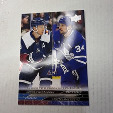 2024-25 Upper Deck Series 2 - Checklist Auston Matthews, Nathan MacKinnon #449