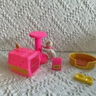 Vintage Barbie Fluffy Cat Cuddly Kitten Poseable 1982 Original Accessories