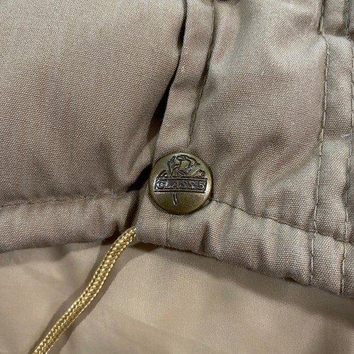 VINTAGE Class-5 Goose Down Quilted Puffer Vest Adult Small Beige Marty McFly 80s - Picture 4 of 24