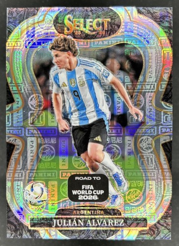 2025-26 Panini Select Road to FIFA World Cup Julian Alvarez Mezzanine Logo #/61