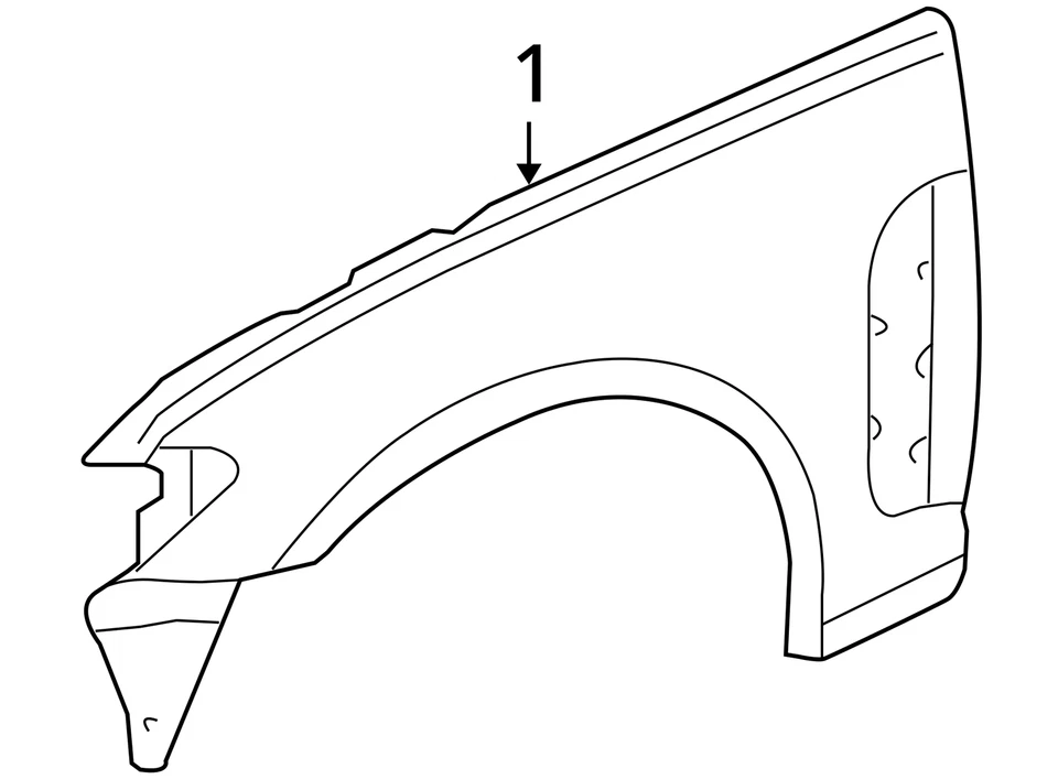 Passenger Right Fender Fits 12-15 XF , C2Z16958 - Imagem 4 de 4