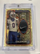 Marketplace image: 2024 Topps Chrome Keon Coleman Buffalo Bills CRR-KC Rookie Relic 1/1