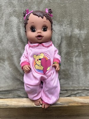 RARE Hasbro 2006 Baby Alive Sip 'N Slurp African American Baby Doll