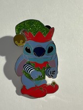 DLP - Stitch Dressed as Santa's Elf - Christmas 2025 Paris Disney Pin G1