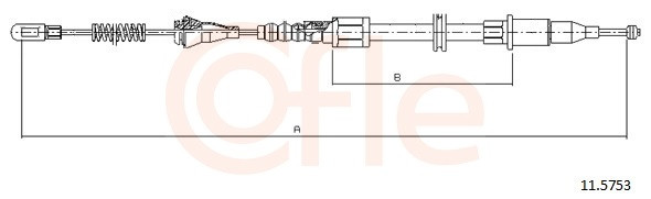 Cofle Handbremsseil Bremsseil Hinten Links Passend FüR Opel Corsa B Tigra-image