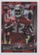 2015 Topps Chrome Rookies Red Refractor 18/25 Dominique Brown #179 03xg