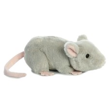 Mini Flopsie Gray Mouse Plush Toy Soft Cuddly Bean Pellets 5.5 Inches