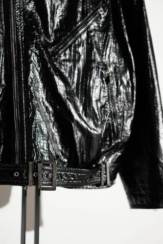 Vintage 90s GIANNI VERSACE Leather Biker Jacket Men's image 5