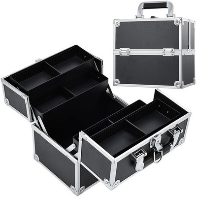Frenessa Makeup Train Case Cosmetic Organizer Case Professional Makeup Storage