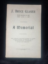 J Bruce Glasier 1859-1920 A Memoiral Scottish socialist politician pacifist ILP