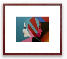 Portraits Beyong the Divide.  An original acrylic painting by Percy Armando