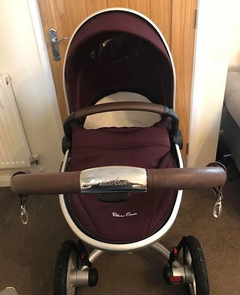 Silver Cross Surf Kunstleder Lenker und Stoßstangenabdeckungen