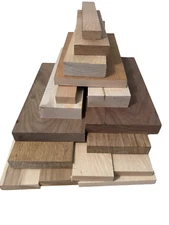 Hardwood Lumber Assortment - Mixed Species - Large Box of Hobby Wood 15 - 19 LBS