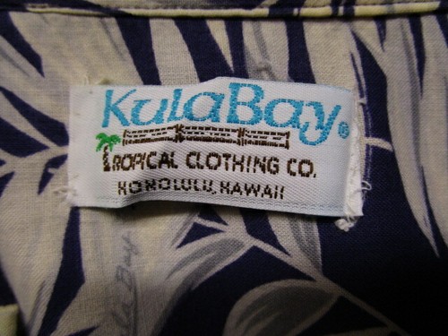 HAWAIIAN Print Men's Aloha Shirt / Kula Bay ~ LARGE - Picture 2 of 3