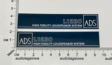 ADS  L1230 Speaker Badge Logo Emblem Pair Mirror Imaged Custom Made Aluminum