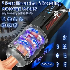 Male Masturbaters Rotation Thrusting Sucking Pump Strokers Sex Toy for Men