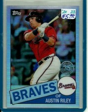 Atlanta Braves 2020 Topps Chrome '85 Topps 85TC-23 Austin Riley