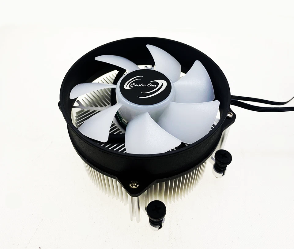 CoolerOne ARGB AM4 AM5 Ryzen Cooling Fan with 1.5 Inch Heavy Duty Heat Sink 105W - Image 2 of 2